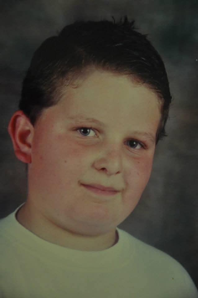 João criança, foto da escola